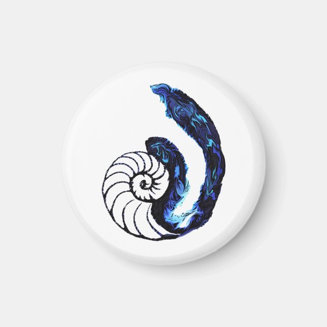 Imán Fondo de Personalizable negro de Cosima Tattoo Orp (Frente)