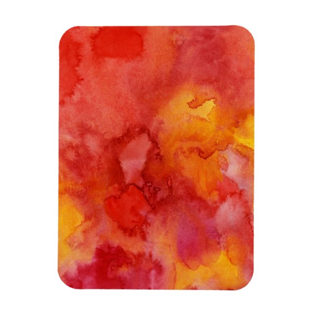 Imán Fondo de pintura acuarela. (Vertical)