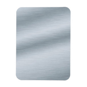 Imán Fondo de plata cepillado de la mirada