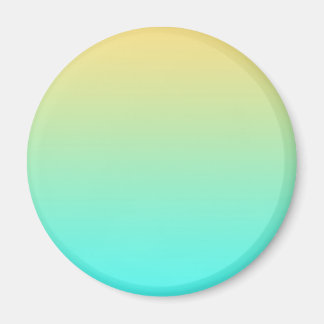 Imán Fondo degradado pastel turquesa amarillo