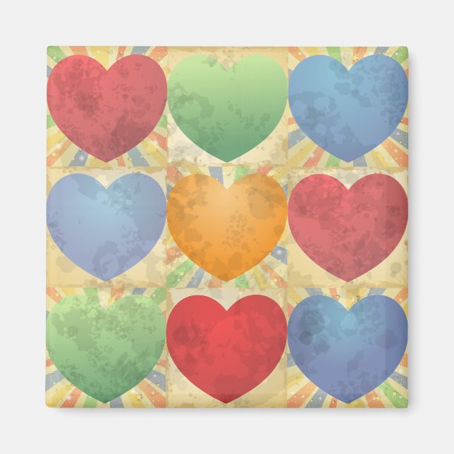 Imán Fondo del corazón (Frente)