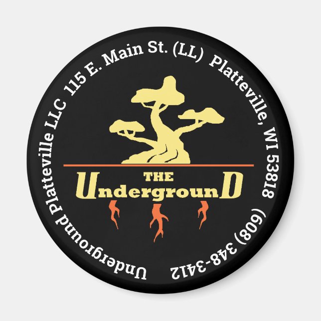 Imán Fondo del logotipo comercial (Frente)