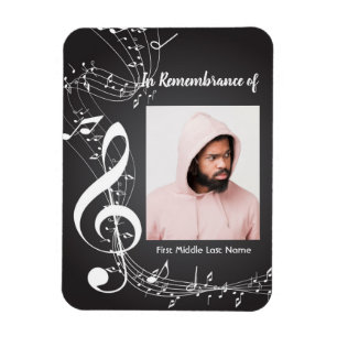 Imán Fondo del servicio de invitaciones a notas musical