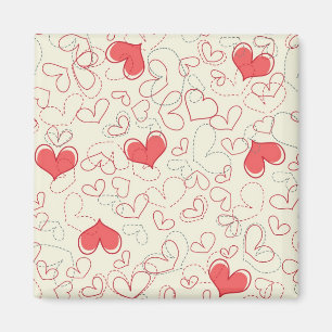 Imán Fondo lindo de los corazones
