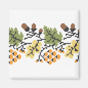 Imán Fondo otoñal de roble