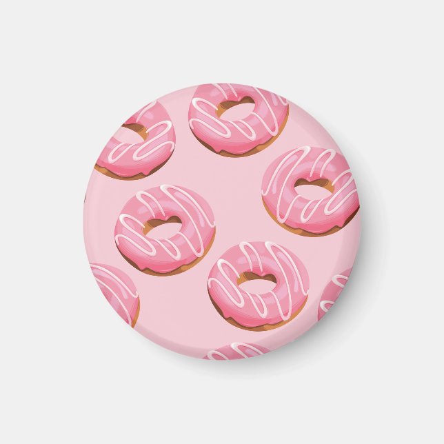 Imán Fondo transparente de donuts acristalados (Frente)