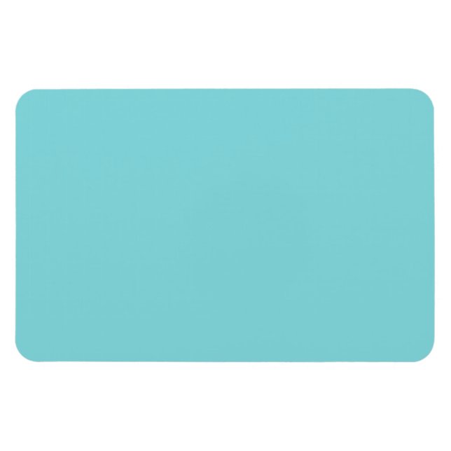 Imán Fondo Verde azulado Aqua personalizado de azul mar (Horizontal)