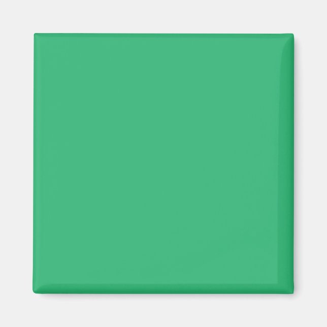 Imán fondo verde con borde blanco (Frente)