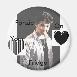 Imán FONZIE2, corazón, ggg, Fonzie, encendido, su,