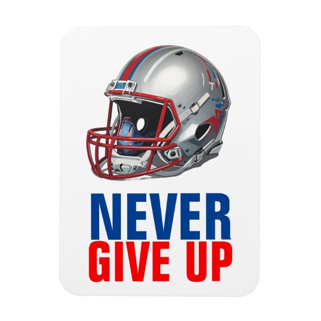 Imán Football Motivational Never Give Up  (Vertical)