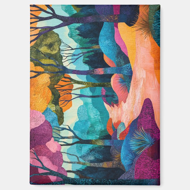 Imán forestal de otoño (Anverso)