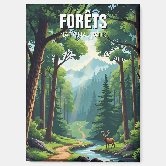 Imán Forets National Park Francia Travel (Anverso)