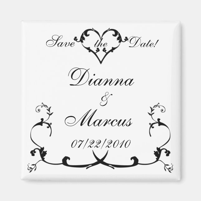 Imán Forever Elegance Save the Date (Frente)