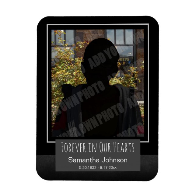 Imán Forever in Our Hearts Photo (Vertical)