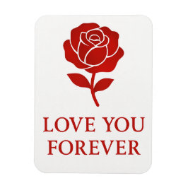 Imán Forever Rose Emblem Creating Tender Valentine 