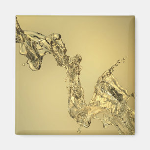 Imán Forma abstracta formada salpicando el agua