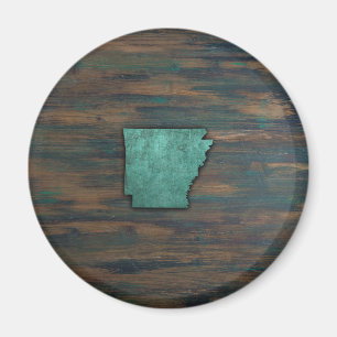 Imán Forma de Arkansas Verde azulada Rusa
