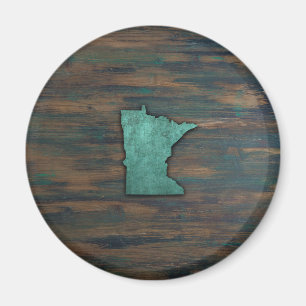 Imán Forma de Minnesota Verde azulada Rusa