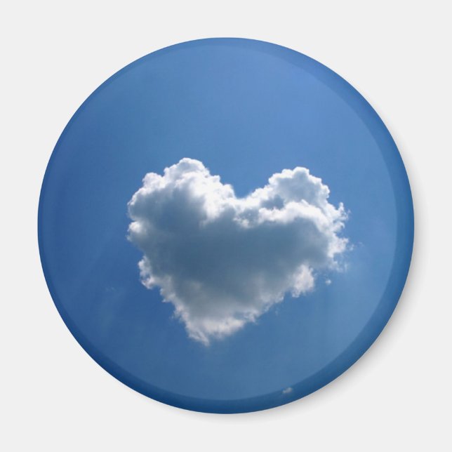 Imán Forma de nube de un corazón (Frente)