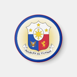 Imán Forma del círculo del escudo de armas de Filipinas