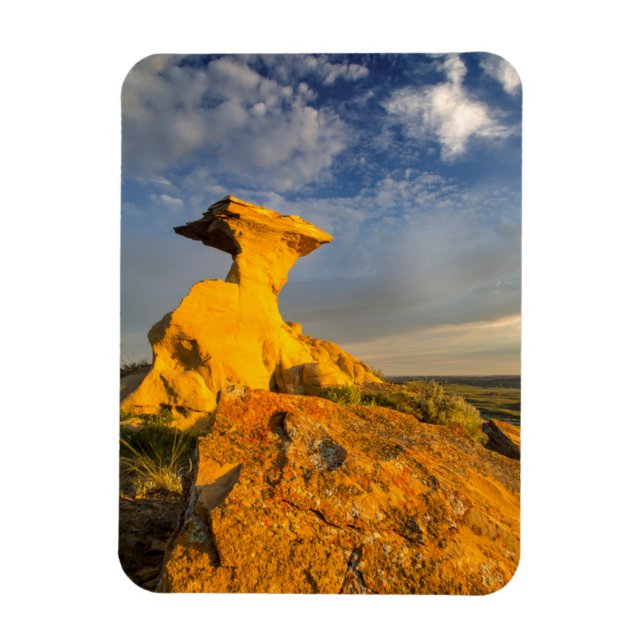 Imán Formación de Badlands esculpidos en pastizales cor (Vertical)