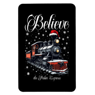 Imán Formación de Navidades de Vintage Believe