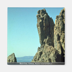 Imán Formación de roca del Mar Negro, Crimea, Rusia