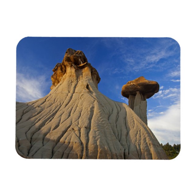 Imán Formaciones Badlands en el Parque Estatal Makoshik (Horizontal)