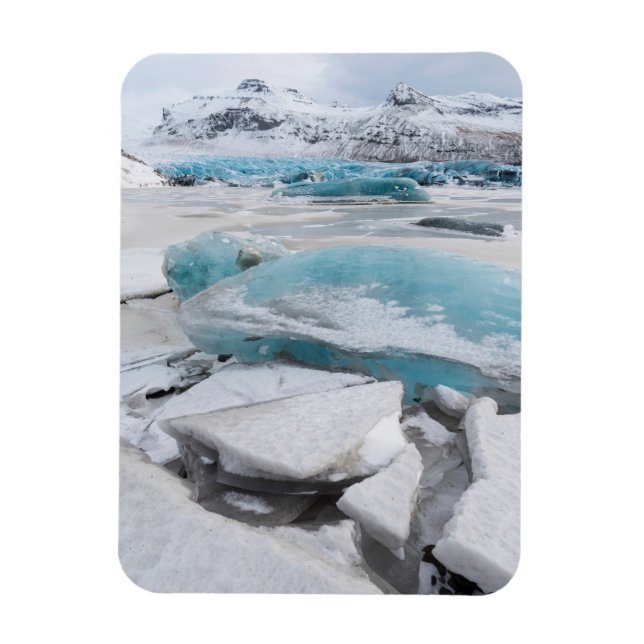 Imán Formaciones de hielo glacial en invierno (Vertical)