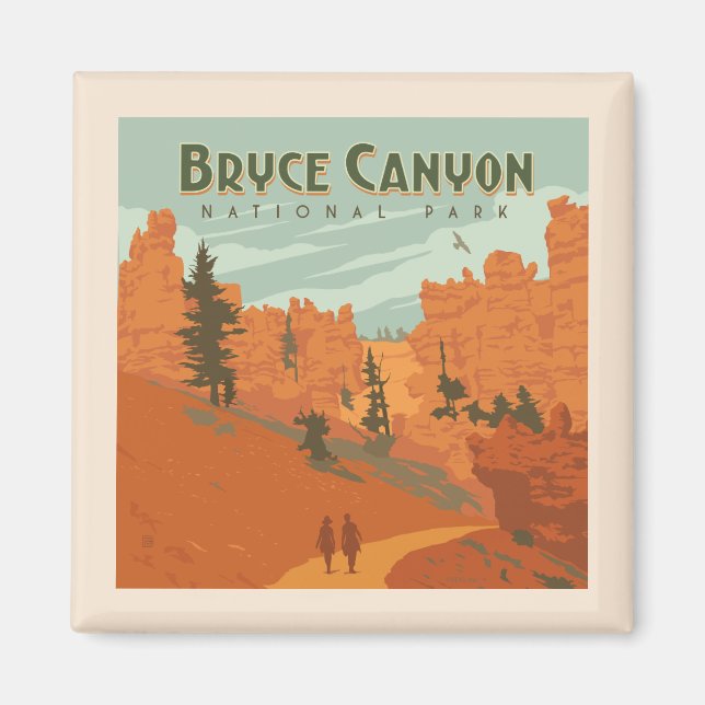 Imán Formaciones de Rock del Parque Nacional del Cañón  (Frente)