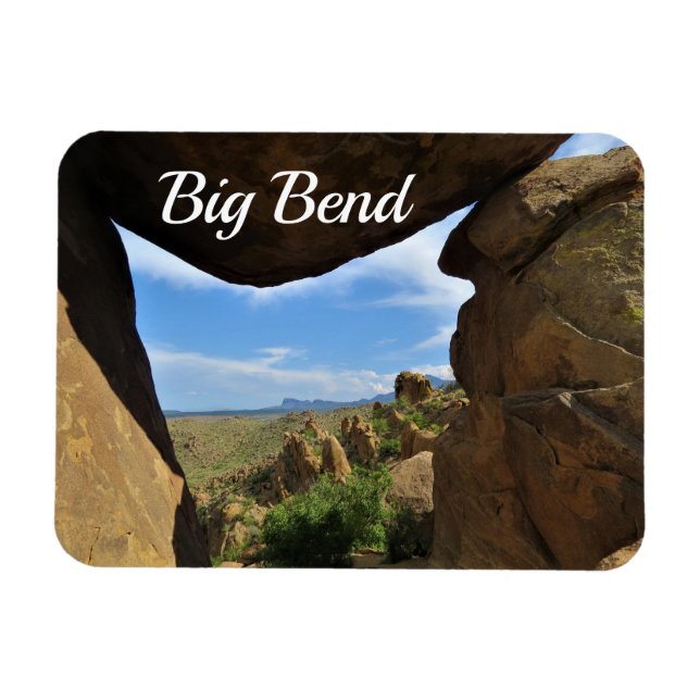 Imán Formaciones rocosas, Parque Nacional Big Bend, TX (Horizontal)