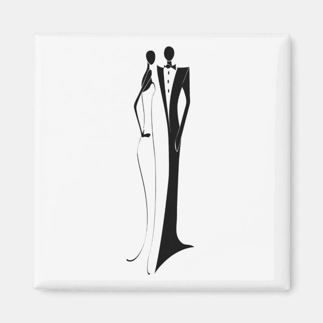 Imán Formal de recepción para la novia y la amistad (Frente)