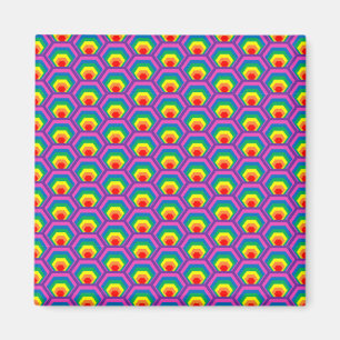 Imán Formas coloridas abstractas
