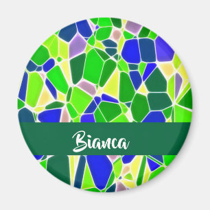 Imán Formas de piedra coloridas