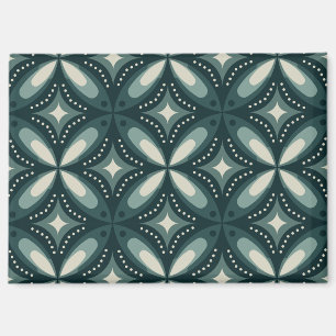 Imán formas verdes retro