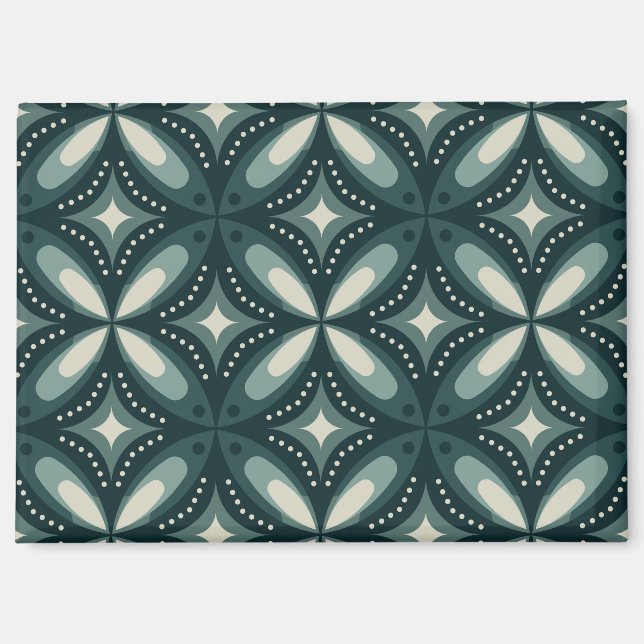 Imán formas verdes retro (Anverso)