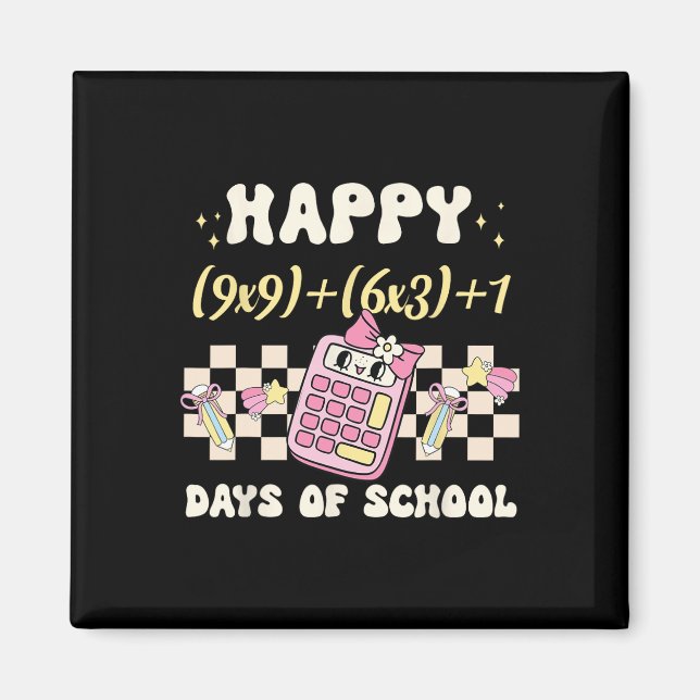 Imán Fórmula de matemáticas en 100 días de Mamáes escol (Frente)