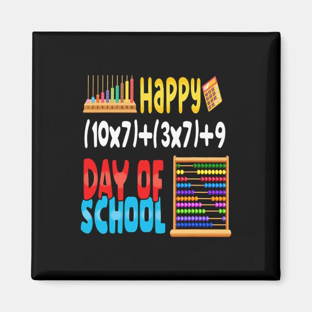 Imán Fórmula Matemática 100 Días De Escuela Para Estudi (Frente)