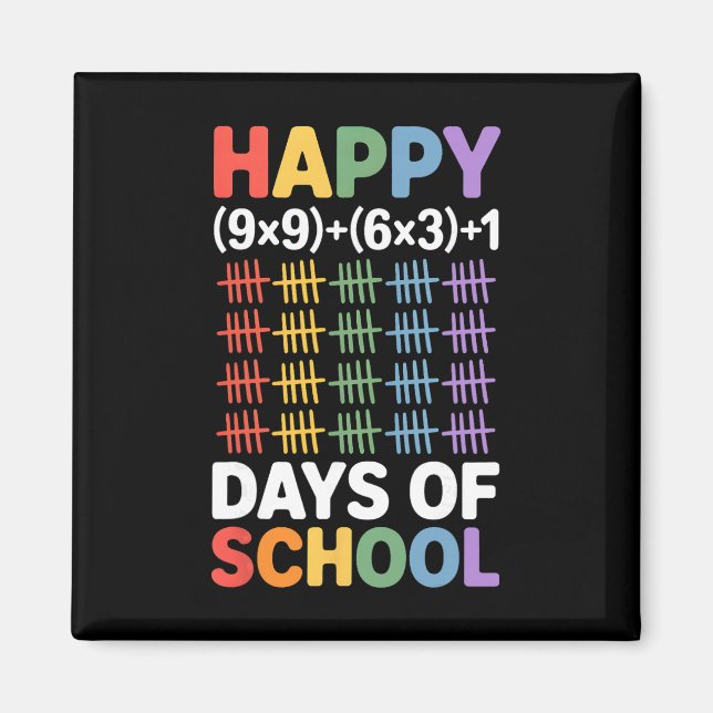Imán Fórmula Matemática 100 Días De Escuela Profesor De (Frente)