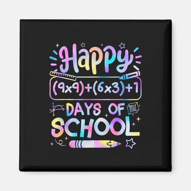 Imán Fórmula Matemática 100 Días De Escuela Profesor De (Frente)