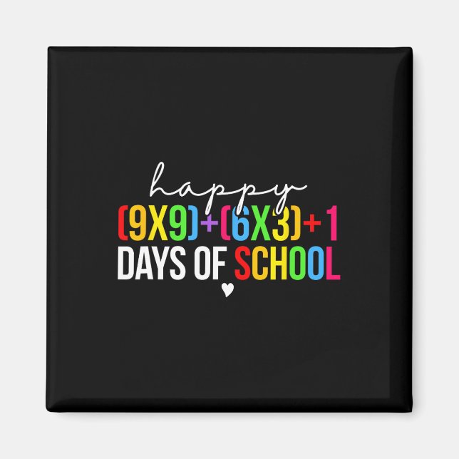 Imán Fórmula Matemática 100 Días De Maestra Divertida E (Frente)