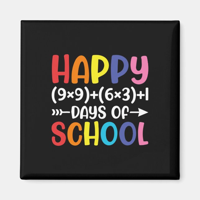 Imán Fórmula Matemática 100 Días De Maestra Divertida E (Frente)
