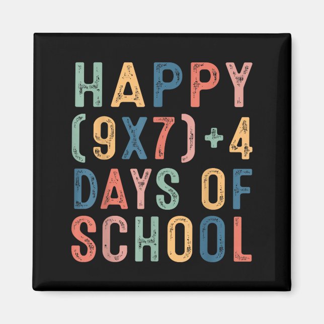 Imán Fórmula Matemática 67 Días De Escuela Profesor De  (Frente)