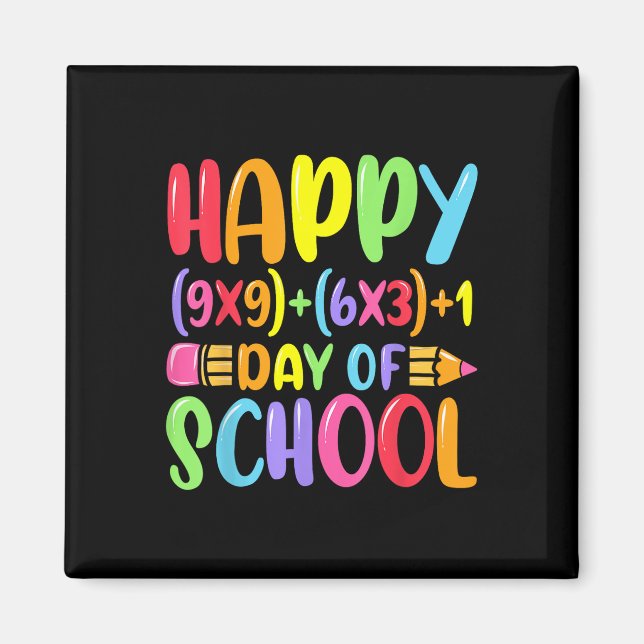 Imán Fórmula Matemática Feliz 100 Días De Matemáticas E (Frente)