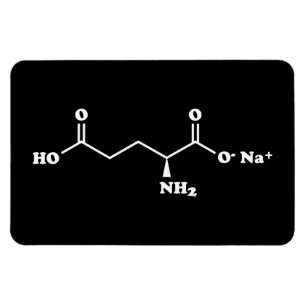 Imán Fórmula química de la Molécula de glutamato monosó