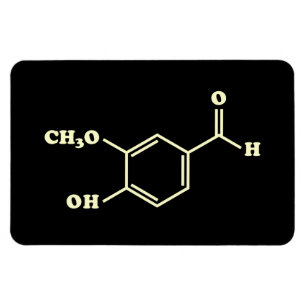 Imán Fórmula química molecular de vainilla