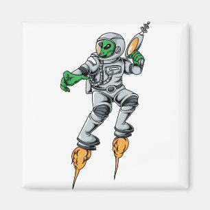 Imán Foro Espacial Astronauta Alien Sci-Fi
