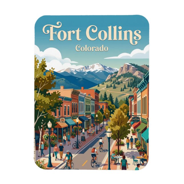 Imán Fort Collins Colorado (Vertical)