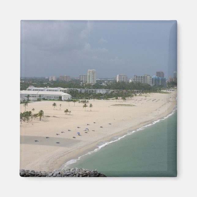 Imán Fort Lauderdale Coastline Magnet (Frente)