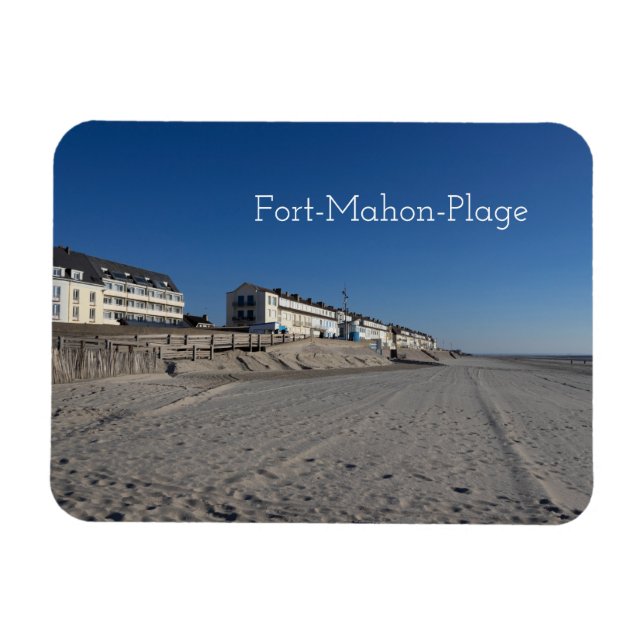 Imán Fort-Mahon-Plage, Beach View, Francia (Horizontal)